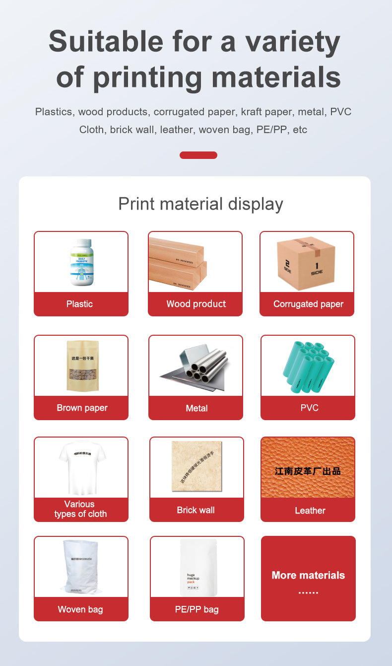 Online inkjet printer can print Multiple materials