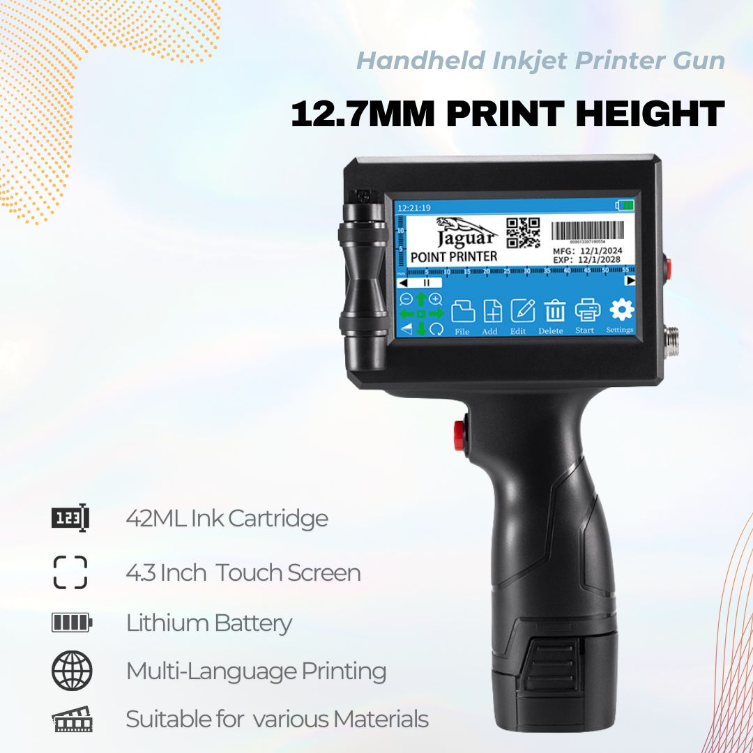 12.7mm HandHeld Inkjet Printer